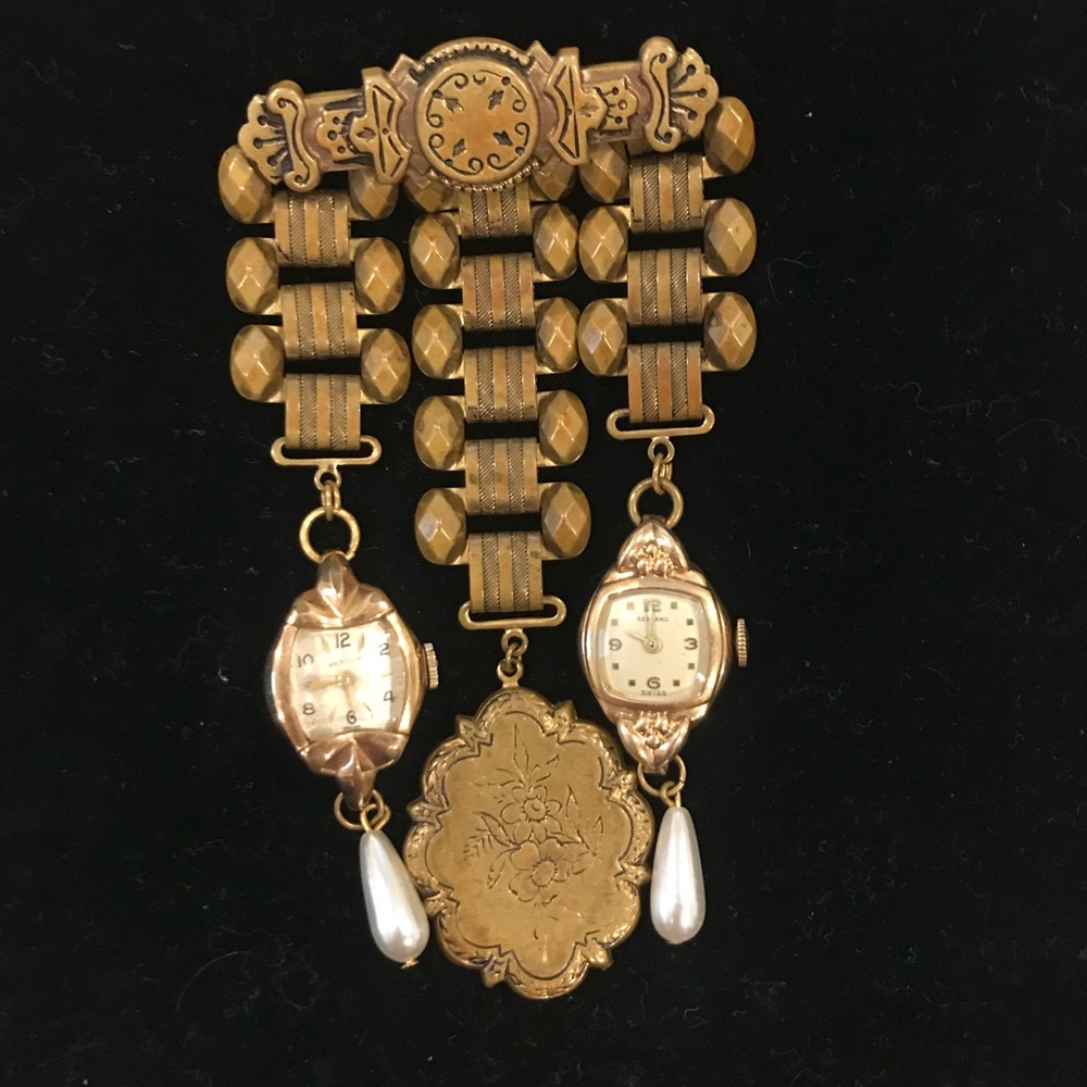 Genuine, Vintage Benrus Watch Brooch
